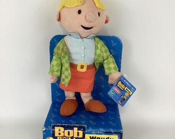 Bob The Builder Wendy Girl 10" Plush Stuffed Doll Vintage 2001 Hasbro Y2K Toy