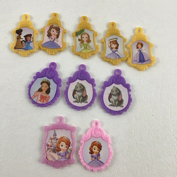 Disney Princess Sofia the First Play Jewelry Necklace Charms Pendants Lot Set Etsy Sweden