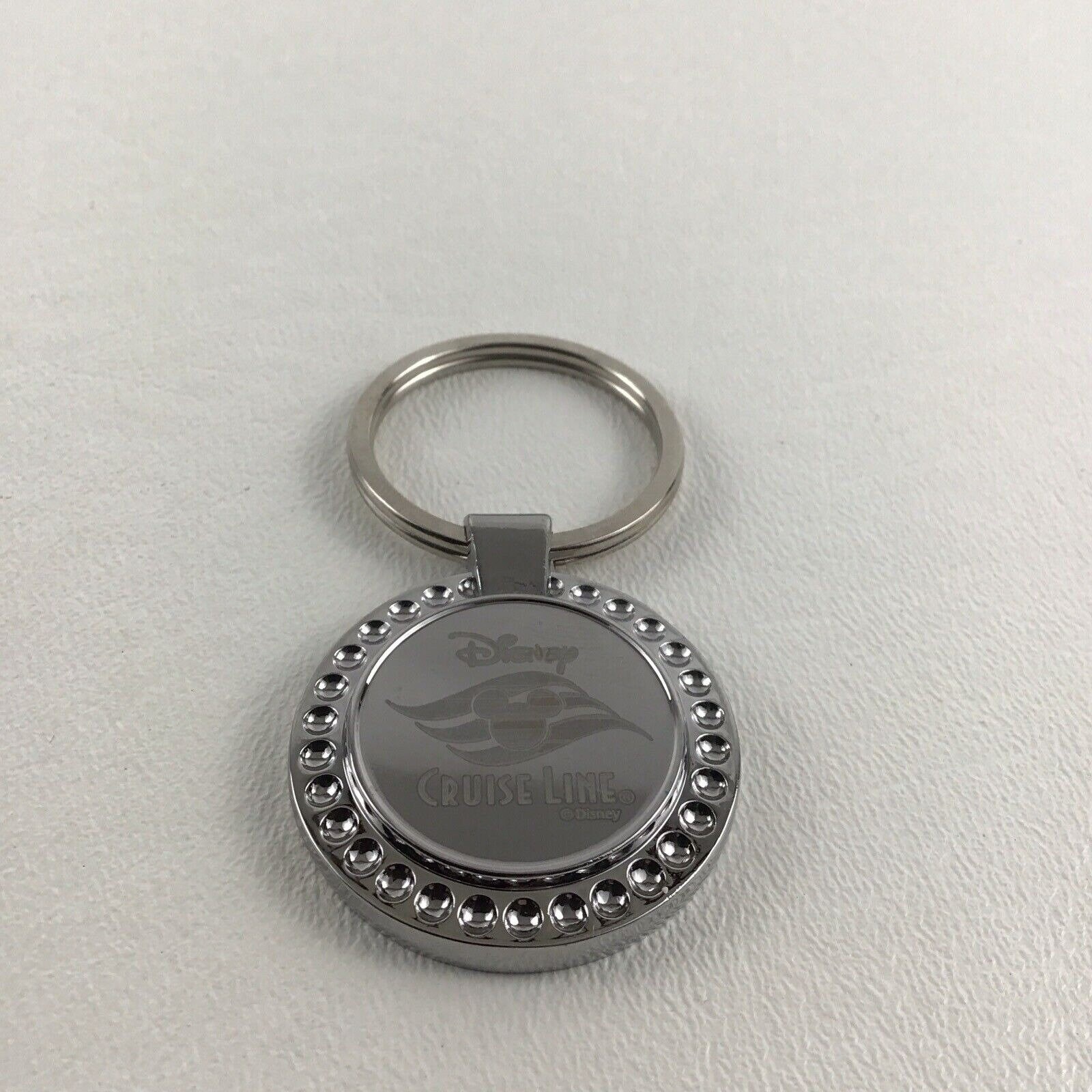 Disney Cruise Line Keychain Mickey Mouse Souvenir Keepsake Silver