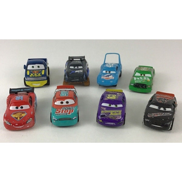 Disney Cars Die Cast Vehicle Race Car Racing Storm Dexter Chick 8pc Lot Diecast