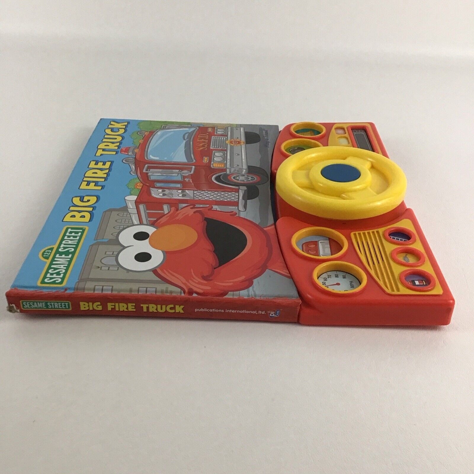 Elmo Fire Engine Sesame Street Play A Sound Hardcover Book Big Fire Truck Elmo Red ...