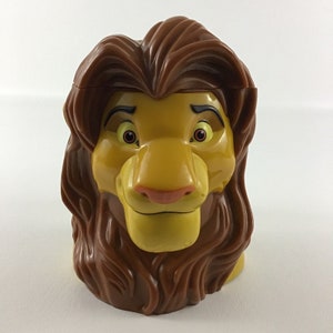 Disney Lion King Disney on Ice Souvenir Flip Top Mug Cup Simba Mufasa Vintage