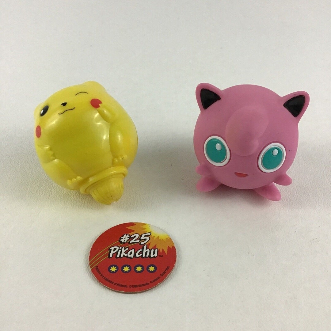 Pokemon Burger King Pikachu Jigglypuff Action Figures Lot Vintage