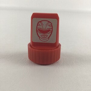 Stampking Tampon encreur Power Rangers rouge Ranger jouet artisanal vintage des années 1990
