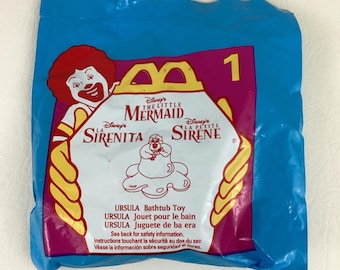 McDonald's Disney Little Mermaid Ursula Bathtub Toy Vintage 1996 Happy Meal Toy