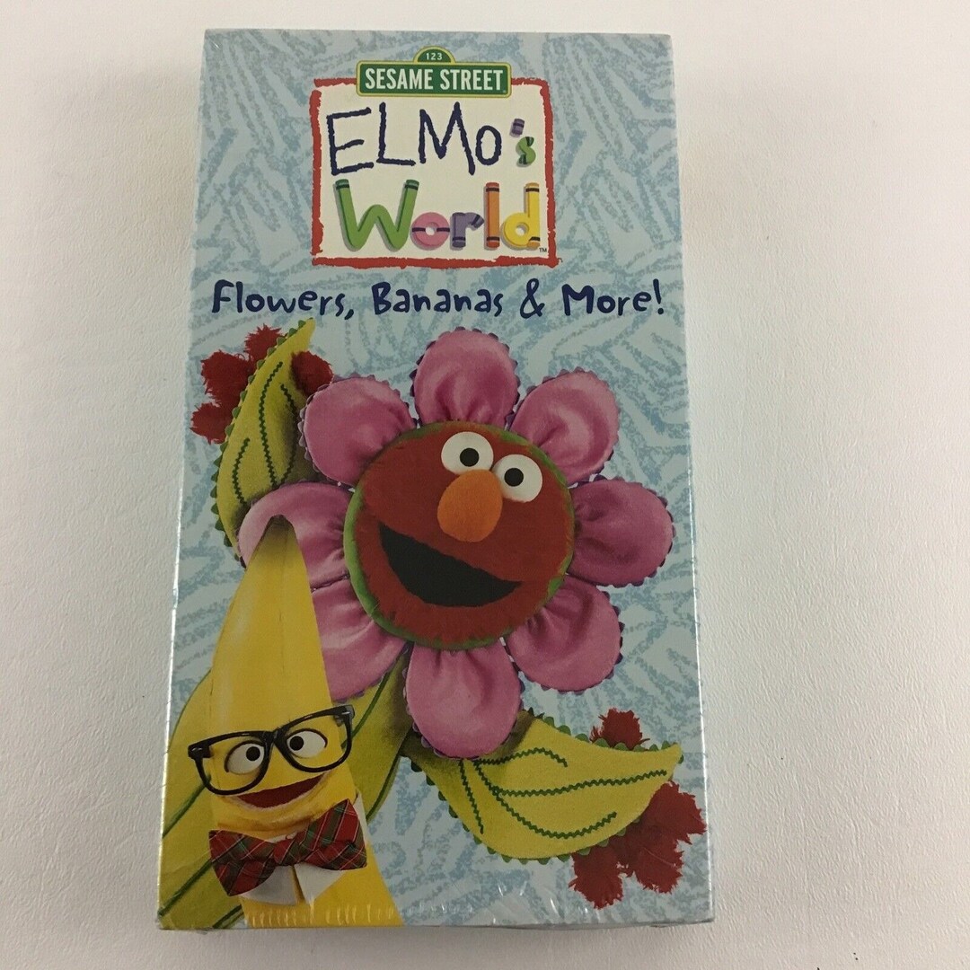 Sesame Street Elmo's World VHS Tape Flowers Bananas & More Etsy UK