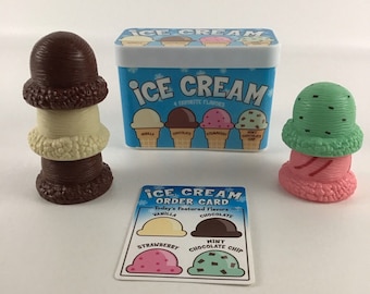 Melissa & Doug Juego de helado Scoops Flavors Juego de simulación Comida Postre Juguete