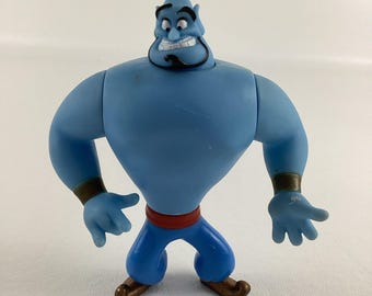 Vintage 1990s Disney Princess Jasmine and Blue Genie From Aladdin