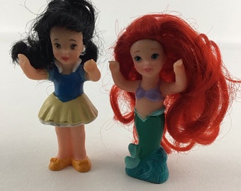Disney Mi Primera Princesa Sirenita Blancanieves Figuras Vintage 2002 Mattel