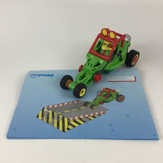 Playmobil Green Race Car ATV Playset 4183 Figure and Manual 99 Complete Etsy UK