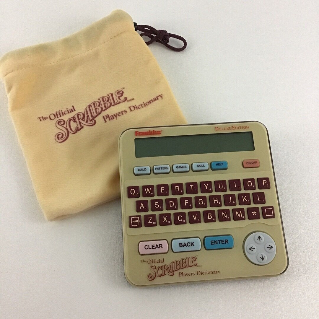 Official Scrabble Players Dictionary Electronic Handheld Etsy