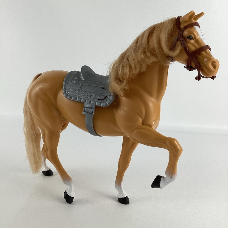 🐴 American Girl Doll - Cheval Palomino Doré Vintage - Crinière Blonde - 18 Inches