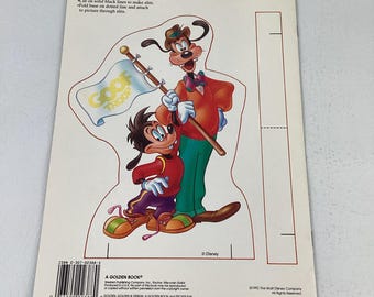 Walt Disney Goof Troop Sticker Fun Coloring Book Golden Vintage