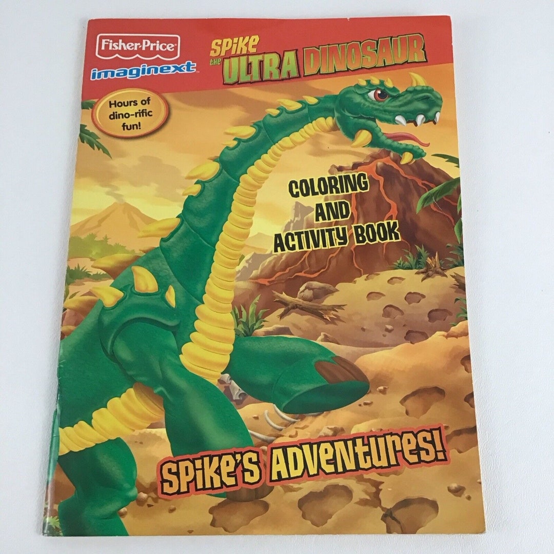 Imaginext Activity Fisher Price Imaginext Spike the Ultra Dinosaur Coloring Activity Book ...