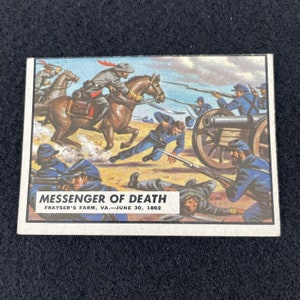 1962 Topps 南北戦争ニュースカード #26 MESSENGER OF DEATH ヴィンテージ 60 年代 トレーディング カード