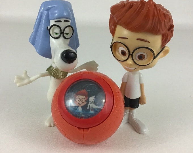 Mr Peabody And Sherman Mcdonalds Toys 3pc Lot 3d Puzzle Action Figures Etsy