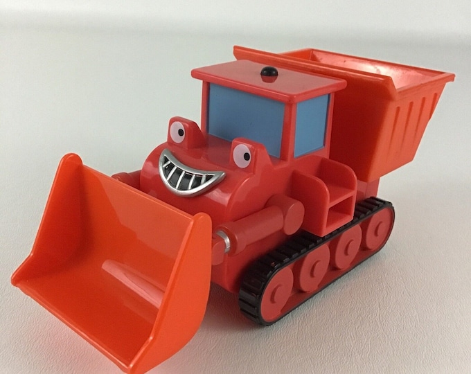 Bob the Builder Talking Muck Dump Truck Bulldozer Toy Red Vintage 2001
