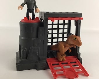 Fisher Price Imaginext Jurassic World Dinosaur Cage Playset Owen Figura Brinquedo
