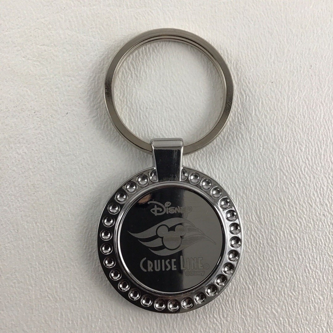 Disney Cruise Line Keychain Mickey Mouse Souvenir Keepsake Silver