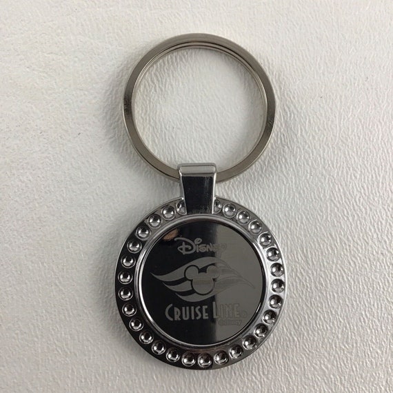 Disney Cruise Line Keychain Mickey Mouse Souvenir Keepsake Silver
