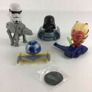 Star Wars Clone Wars McDonald&#39;s Toy Figure Lot Darth Vader Ahsoka Stormtrooper