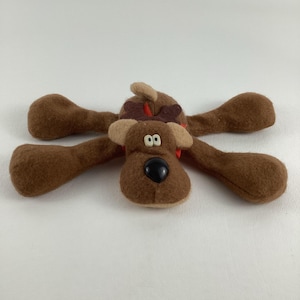 Hallmark Rodney Reindeer 6&quot; Plush Bean Bag Stuffed Animal Burger King Vintage