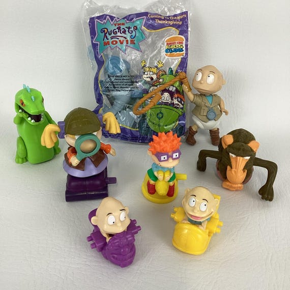 Rugrats Burger King Toy Bundle Figures Angelica Reptar Chuckie