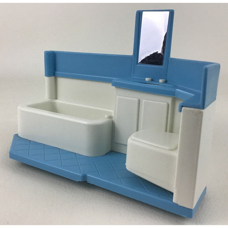 Little Tikes Blue Roof Dollhouse Bathroom Tub Sink Replacement Etsy