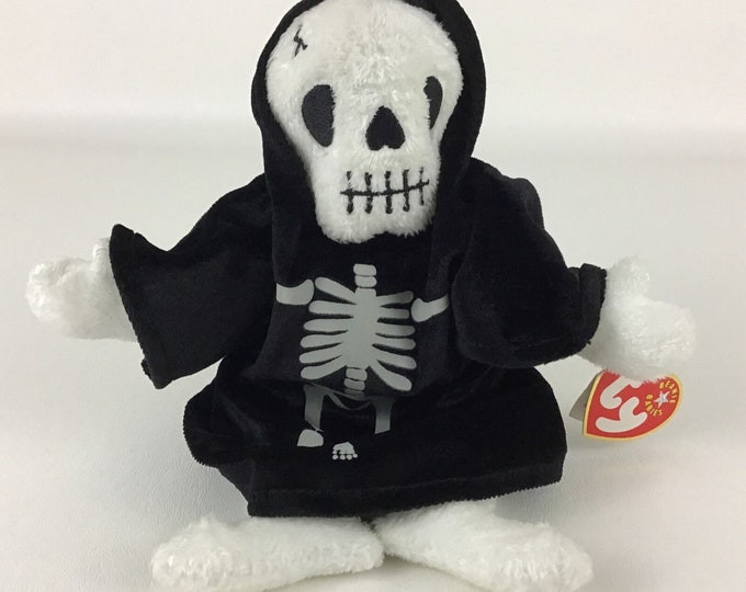 Ty Beanie Babies Creepers Skeleton Halloween Plush Stuffed Toy Etsy