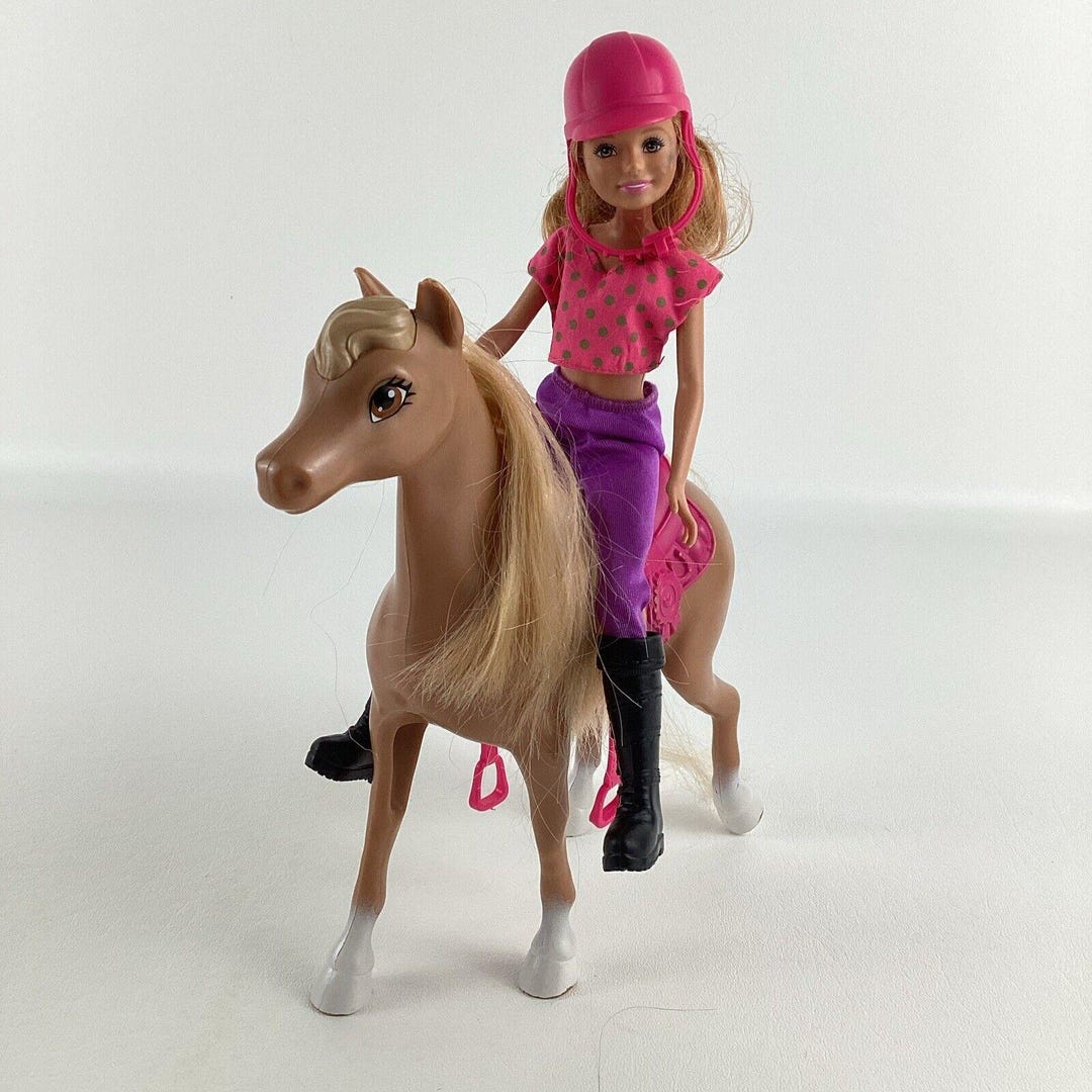 Barbie Sisters Stable Skipper Fashion Doll Pet Horse Riding Gear Mattel ...
