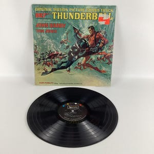 007 Thunderball Record Vinyl LP Original Motion Picture Soundtrack Vintage 1965