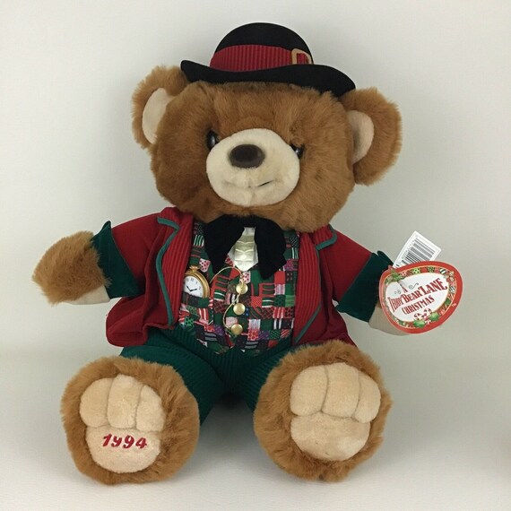 Christmas Bear Plush 21 Large Tags Stuffed Animal Kmart Etsy