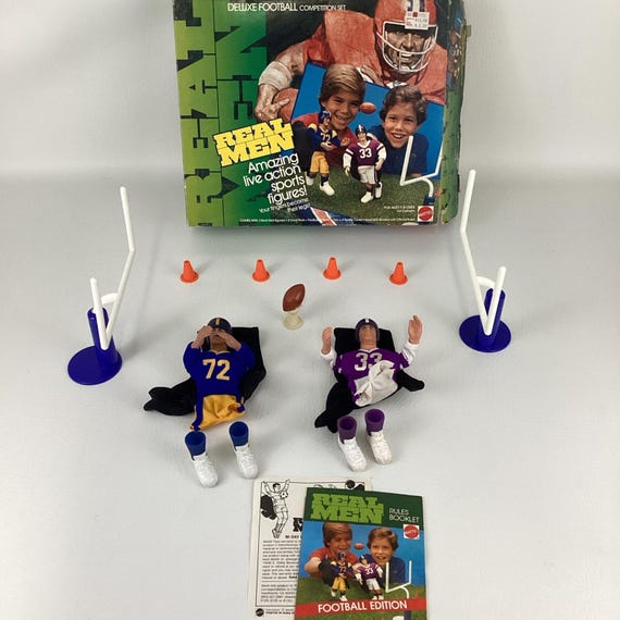 Real Men Deluxe Football Competition Set Game Sports Vintage 1986