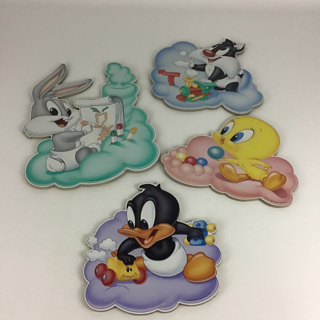 Baby Looney Tunes Wall Decor Warner Bros Tweety Bugs Bunny Etsy