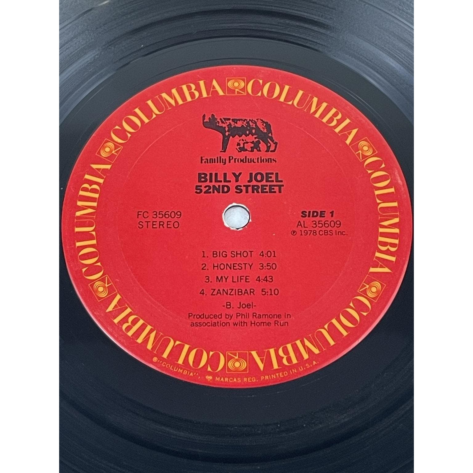 ビリー・ジョエル - 52nd Street LPレコード 1978年 コロンビア ジャズ