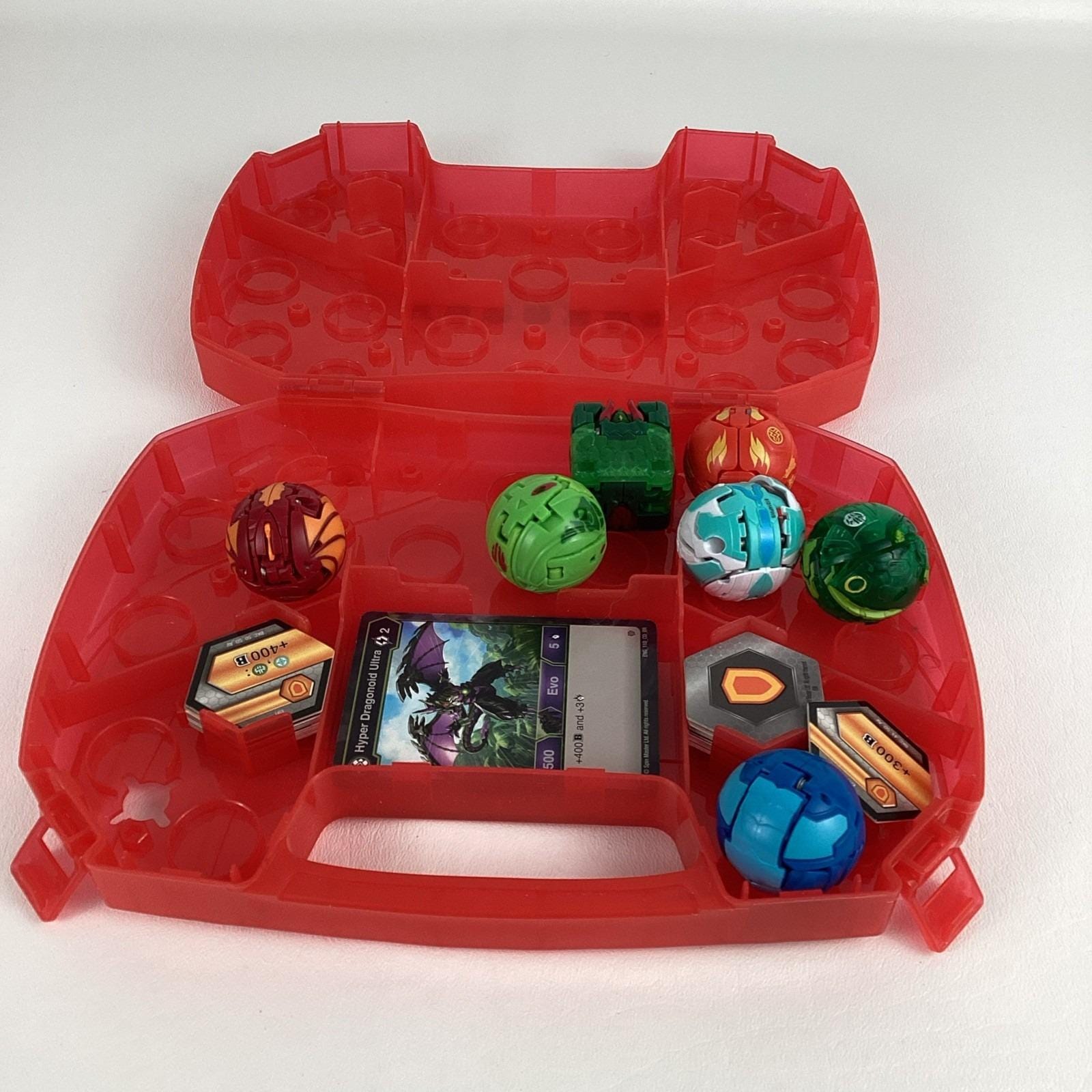 Bakugan Battle Brawlers Portable Storage Carry Case 7pc Figures