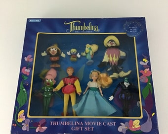 Thumbelina Movie Cast Gift Set 7" Doll Prince Cornelius Blue Box 1993 Don Bluth