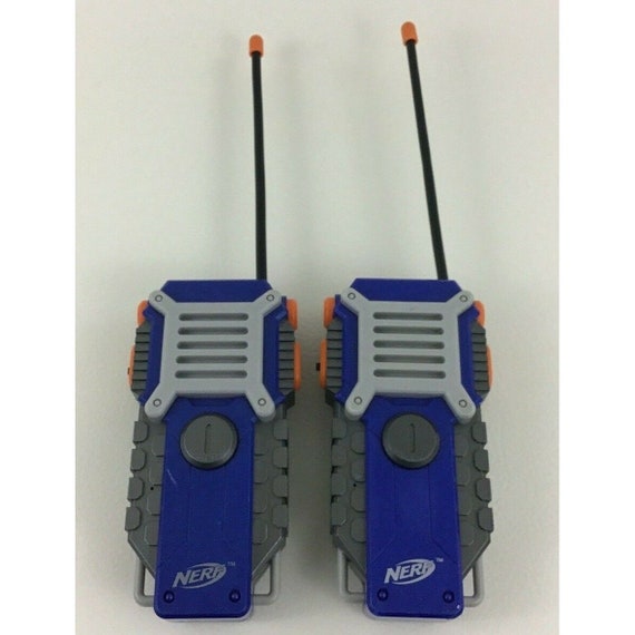Nerf N Strike Walkie Talkies Handheld Toy 2pc Set Blue Orange Etsy