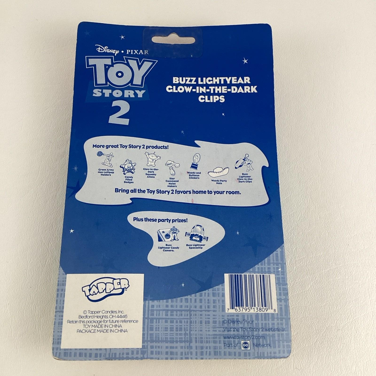 Disney Pixar Toy Story 2 Buzz Lightyear 4pc Glow in Dark Clips