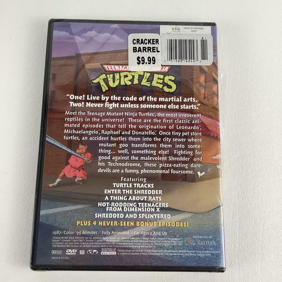 Teenage Mutant Ninja Turtles DVD Animated Episodes Leo Raph Mikey