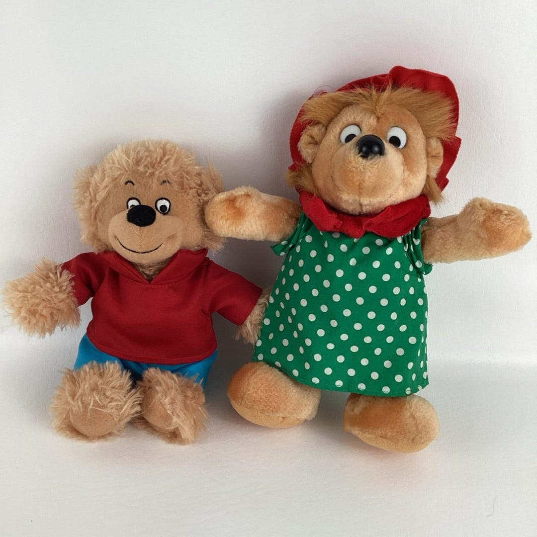 Berenstain Bears Mamma Bear Brother Plush Stuffed Animal Applause ...