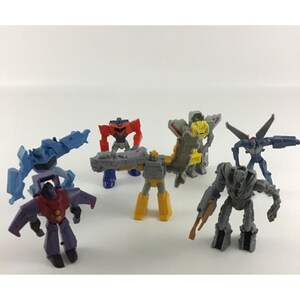 Transformers Figure Topper 7pc Lot McDonald&#39;s Robots In Disguise Optimus Prime