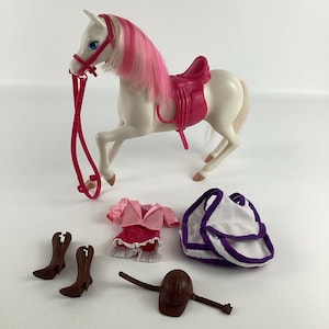 Barbie-Puppe, Pferd, Figur, Reitzubehör, Sattel, Mattel Spielzeug Lot