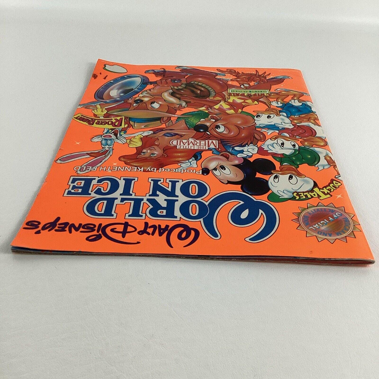 Disney World on Ice 1990 Souvenir Program Activity Book Chip Dale