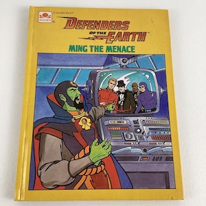 Defenders Of The Earth Hardcover Book Ming The Menace Flash Gordon Vintage 1986