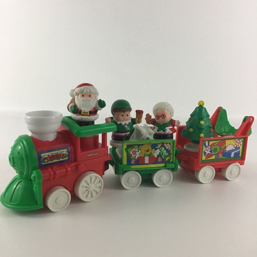 Fisher Price Little People Musical Christmas Train Holiday Santa Elf