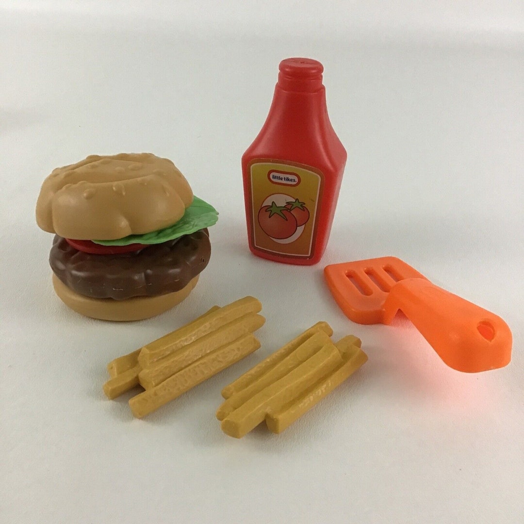 Little Tikes Pretend Play Food Spatula Hamburger Ketchup Etsy