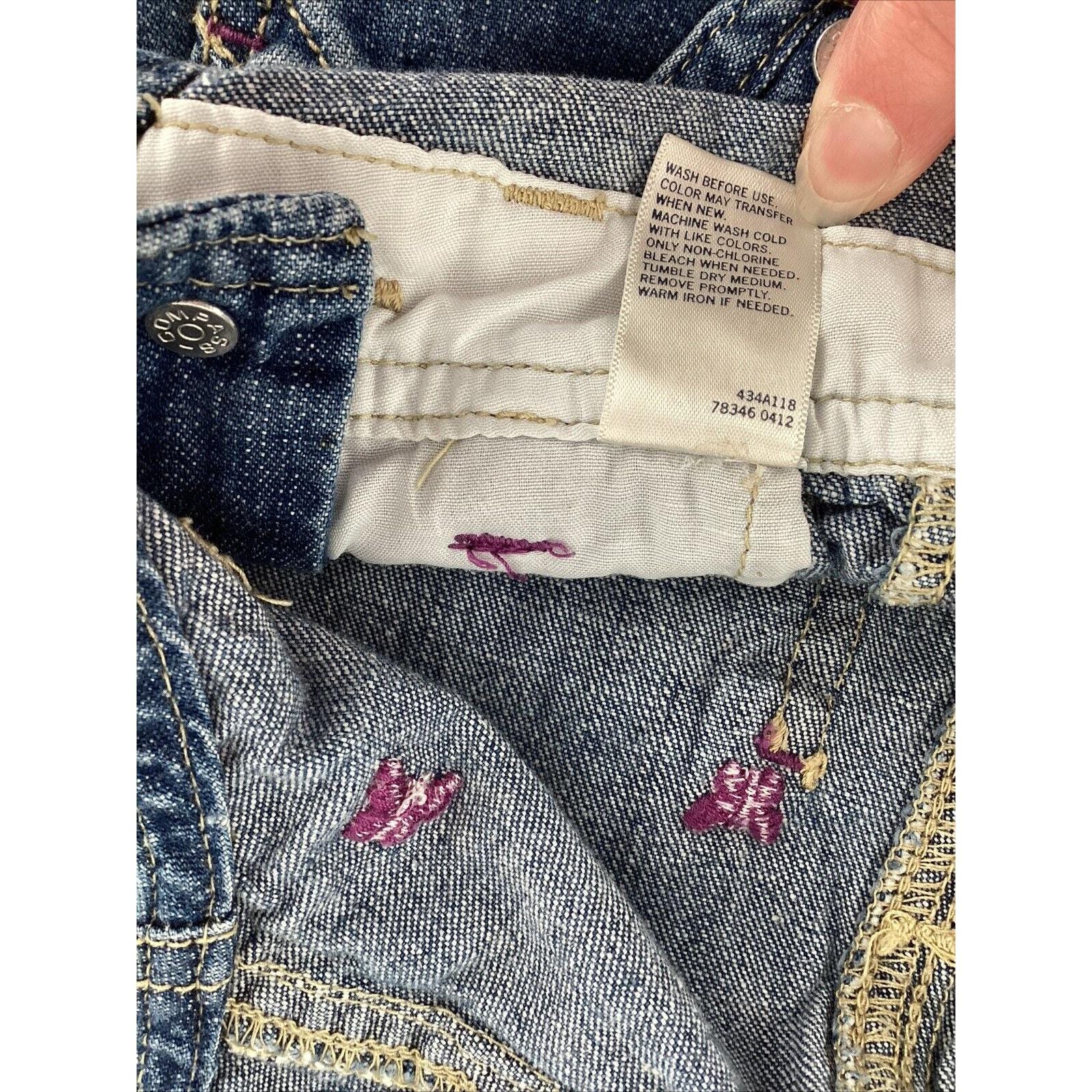Vintage Oshkosh B'gosh Sz 18mo Overalls Denim Toddler Girls