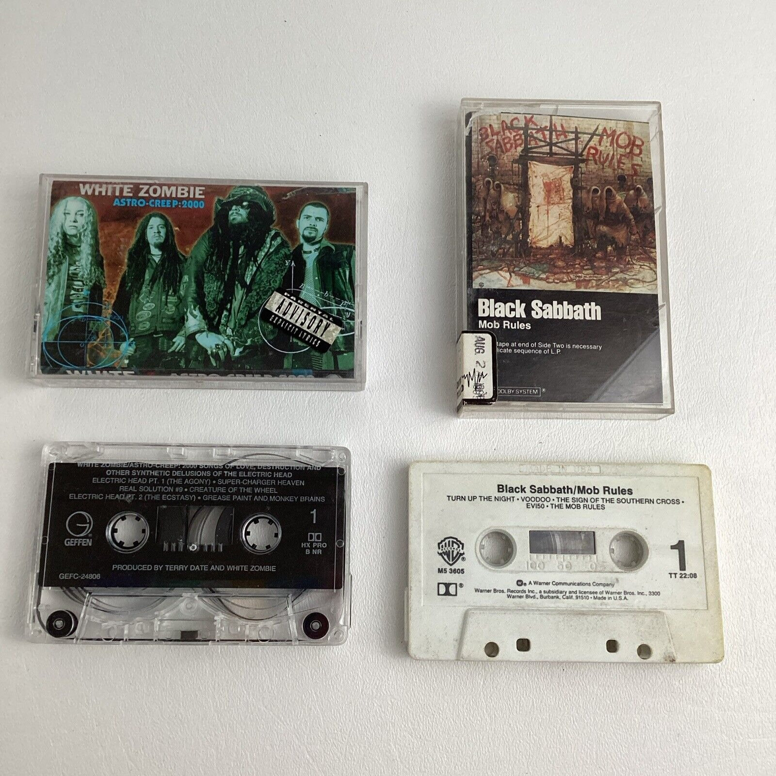 Black Sabbath Mob Rules White Zombie Astro Creep Cassette