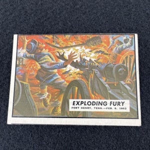 1962 Topps 南北戦争ニュースカード #5 EXPLODING FURY ヴィンテージ 60 年代 トレーディング カード